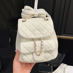 Frauen Designer klassischer Rucksack berühmte luxuriöse Frauen Mode-Tasche hochwertige echte Leder Doppelbuchstaben Mini Damen Handtasche Brieftasche Geldbörse Lady Satchel