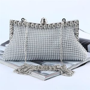 Factory Retaill Whole brand new handmade pretty aluminum sheet evening bag clutch with satin for wedding banquet party pormMo204P