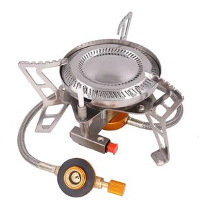 Stoves Outdoor BBQ Tourist Strong Salt Cockle Gadgets Portable Gas Camping Stove Accessories Equipment Supplies Tools 231211