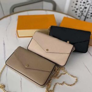 Promotional Discount High Quality Designer Women Bag Original box Shoulder Bags handbag purse clutch three in one flowers letters