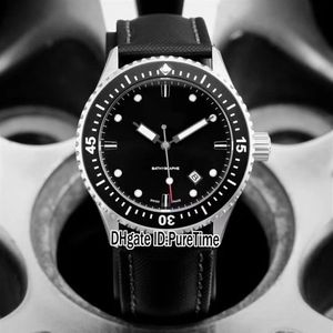 New Fifty Fathoms 50 Fathoms Bathyscaphe 5000-1110-B52A Steel Case Black Dial Automatic Mens Watch Nylon Leather Watches Puretime 276G