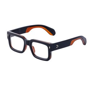 Montatura per occhiali da esterno quadrata alla moda con rivetti a freccia e aste novità Montature per occhiali da sole in colori puri Occhiali anti luce blu