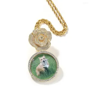 Dog Collars Custom Memory Po Pendant Necklace Pet Picture Cat And