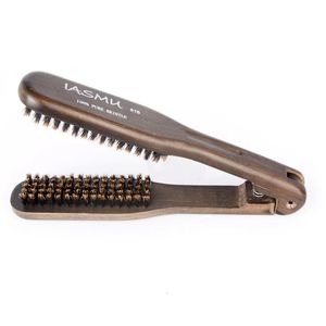 Hårborstar Drop Soild Wood Handle Hair Ränningsborste 100% Pure Boar Bristle Hairbrush Type 616 Straight Hair Comb Style U1170 231211