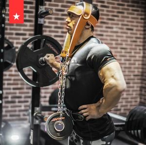 Nacken-Gewichthebe-Griff, Handgelenkbandagen, Riemen, Stärke, Übung, Fitness, Bodybuilding, verstellbarer Kopf, Fitnessstudio, Nacken-Trainingsgürtel2858311