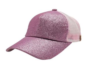 TrendZone 502 2018 Women Baseball Cap paillettes Luccosa Bun Messy Snapback Hat Caps 5195796