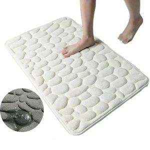 Tapetes Memory Foam Bath Mat Coral Velvet Super NonSlip Rápida Absorção de Água Suave e Confortável Mais Fácil de Secar Máquina de Lavar Banheiro 231211