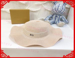 Wavy Straw Hat Designers Flat Caps Women Soft Stick Strawhat Summer Bucket Hat Beanies Fitted Sunhat Casquette Bonnet Cappelli 7545468