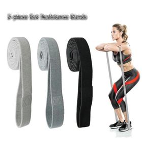 3 -stycksuppsättning Fitness Long Fabric Resistance Bands Workout Fabric träning Elastiska byte band för Pull Up Woman Assist Workout7091721