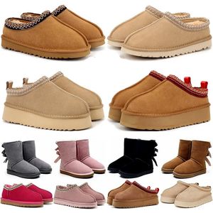 UGG ugglis boots uggsboot tasman slippers ug designer australia boots woman ultra mini australie snow booties pink black【code ：L】ankle women tazz taz fuzzy slipper platform boot