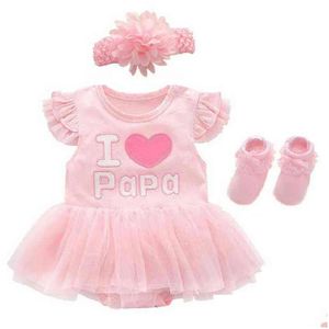 Macacão nascido bebê menina roupas vestidos verão rosa princesa meninas conjuntos de roupas para festa de aniversário 0 3 meses robe bebe fille ot5uc