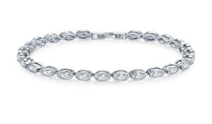 Fashion Brands Designer Round Cut CZ Stone Bracelet for Women Cssical Tennis Bracelet & Bangle Jewelery Gift1694135