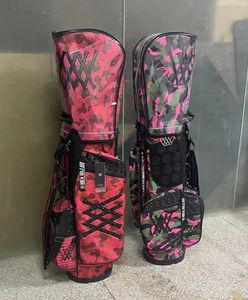 Golfväskor Golfväska kamouflagedit ultralätt bärbar hållare väska stor kapacitet mode trend caddy väska 231211