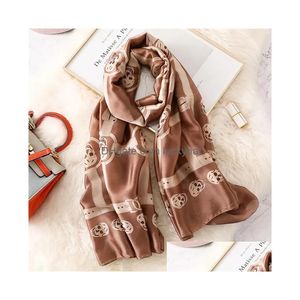 Scarves Scarves 2022 Spain Skl Pure Silk Scarf Ladies Fashion Shawls And Wraps Bandana Pashmina Summer Beach Hijab Snood 18090Cm154975 Dhu7C