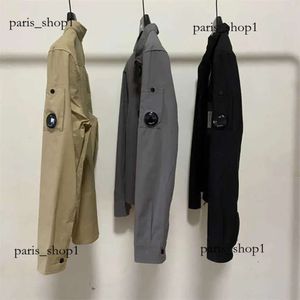 Herrjackor 2023 Spring Casual Hoodie CP -skjortor Långärmningsjacka Pocket Company Goggles Lens Decoration dragkedja Thin UK High Street Coats 936