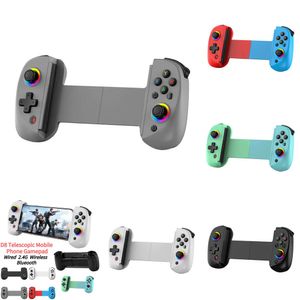 Ny D8 Telescopic Game Controller med Turbo/6-Axis Gyro/Vibration GamePad Bluetooth-Compatible5.2 för Android iOS PS3 PS4 Switch PC