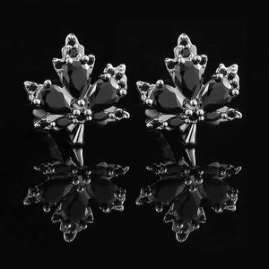 Gemelli Personalità styling gemelli da uomo gemelli di lusso leggero camicia francese bottoni polsini con pietre preziose nere foglie regali Q231211