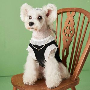Abbigliamento per cani Marchio di moda Gilet estivo Maglietta in pizzo hawaiano per cuccioli di gatto Vestiti traspiranti XS