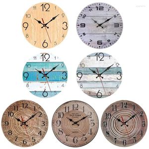 Wanduhren Vintage Holz Uhr Hängende Holz Ornament Dekorative Zeit Für Home Schlafzimmer Zimmer Dekoration Dropship