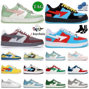 Couro envernizado Bapestar Suede SK8 Sta Platform Trainers OG Original Jogging Outdoor Skateboarding Laranja Preto A Bathing Ape Sta Shoe Homens Mulheres Bapestasss Tamanho36-47