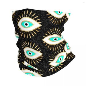 Bandane Mystic Evil Eye Artwork Bandana Ghetta per il collo per l'escursionismo Campeggio Donna Uomo Sciarpa avvolgente Moda Ciglia Fascia più calda