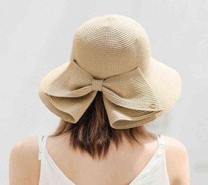 Sommarhattar för kvinnor strandhatt kvinnor hattar strå hink hink hatt på motorhuv för kvinnor designer sol visir cap damer hattar och kepsar g2208370795