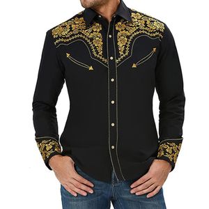 Designerska koszula Western Retro Printed Męs