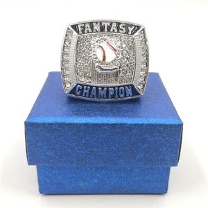 Great Quatity 2021 Fantasy Baseball League Championship Ring Fans Män kvinnor gåva ring storlek 11272i