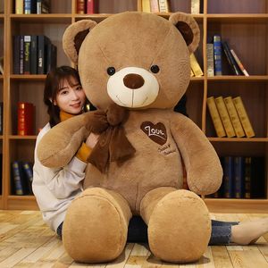 Bambole di peluche Giant Teddy Bear Toys Soft Bow Doll Compleanno Regali di San Valentino per un amico Baby Kids 231211