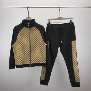 Herrspårsdräkter Designer Mens Tracksuit Luxury Men Sweatsuits Långärmad klassisk modeficka som kör casual man kläder kläder byxor jacka två bit #63