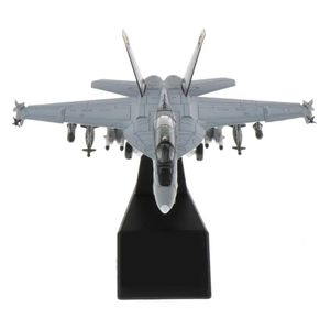 Diecast Model 1 100 Scale Model Toy F / A 18 Strike Fighter Die-Cast Metal Airplane 231208