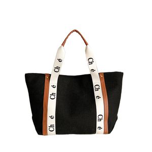 Брендовая дизайнерская пляжная сумка, парусиновая сумка на плечо, большая вместительная сумка для магазина, повседневная сумка-тоут, сумки Laodong6981