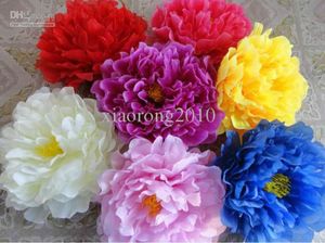 Silk Peony Flower Headn 30pcs Dia 17cm67quot sztuczne kwiaty Peonia Rose Camellia Flower for DIY Jewlery Brooth Headware1690450