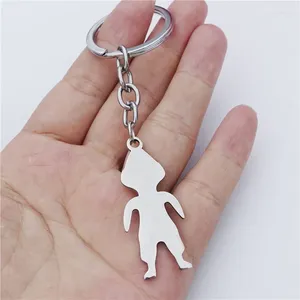 Keychains 12 Pieces Gentleman Boy Keyrings Stainless Steel Father Son Keychain Person Jewelry Wholesale
