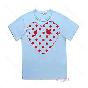 Comme de Garcon Męska koszula miłość męska designerka nowa koszulka luźna wzór koszulki litera klatki piersiowej za sercem Hip Hop Zabawna koszula 6 Z08U