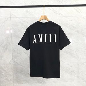 gömlek lüks Avrupa ve Amerikan tarzı trend sokak moda erkekler yuvarlak boyun mektup baskılı t-shirt yaz yüksek kaliteli gevşek tees polo moda giyim f12