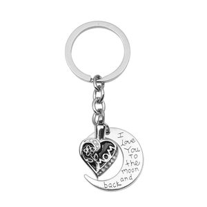 أمي مع Rose Urn Keychain Moon Moon Ashes Memorial Memorial Jewting Jewelry مع قمع و GFIT BAG232T