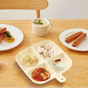 Plates Divided Reusable Dish Fruit Salad Tray Dinner Plate Tableware Set Children Adult Dumpling Rice