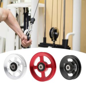 Resistance Bands Bearing Pulley Wheel Gym Accessories Durable For Cable Machine Equipment 114mm Attachments Aluminium Alloy