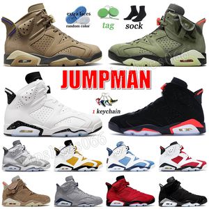 Jumpman 6 OG Basketball Shoes Designer Jordens Jordas 6s Sneakers Black Infrared Reverse Oreo Traviss Scotts Yellow Ocher Mens Women Jumpman 6 Trainers Dhgate