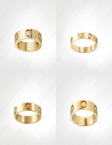 Love Screw Ring Mens Band Rings 3 Diamonds Designer Luxury Jewel Women Titanium Steel Eloy Goldplated Craft Gold Silver Rose N8849457