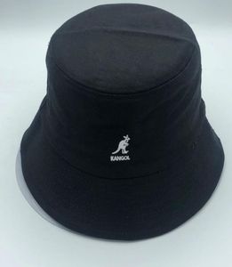 2022 Kangaroo Fisherman Visor Basin Hat Fashion Wild Cotton Fabric Bucket Hat Super Fire Män och kvinnor Flattop Clothat9212375