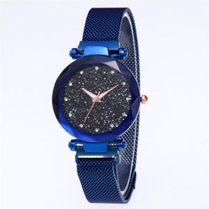 Diamond Starry Sky Beautiful Quartz Womens Watch Ladies Watches Fahsion Woman Casual Wristwatches334e