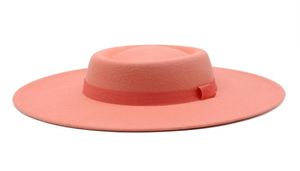 2021 Black Cap Kobiet British Wool Hat Fashion Party Flat Top Hats Hats przypinaj Fedoras Woman na Streetstyle Strzelanie 23087568523807