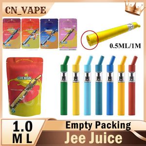 J eeter juice Disposable Empty Vapes Bag Packaging Rechargeable 280mah 1.0ml Vaporizer 10 Strains in Stock 1000pcs