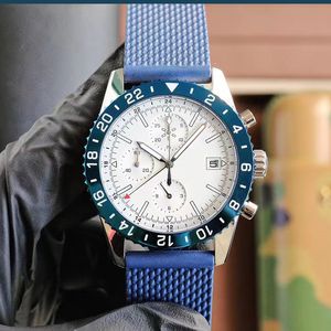 Relógio masculino designer nova moda super avenger 1884 relógio de designer 43mm pulseira de borracha relógio mecânico movimento de quartzo completo relógios de luxo relógio aaa