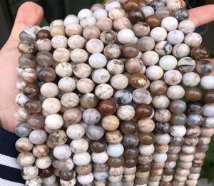 6810mm Natural Tea Tree Agate Stone Beads Good Quality Round Loose Tea Agate Stone Beads For Jewelry Making DIY Material4962580