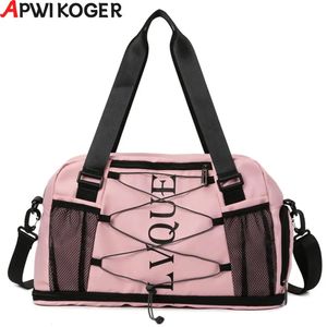 Stuff Sacks Fitness Yoga Bag stor kapacitet Drywet Split förvaringskläder Duffel Bag Fashionable Men Women Portable Gym Swimming 231208