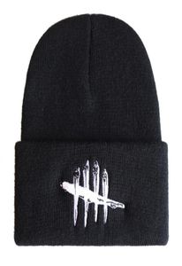 Cotton Dead By Daylight Beanie Haft Hafder For Men Kobiety Knitted Winter Hat Solid Hiphop Skullies Unisex Survival Game5423600