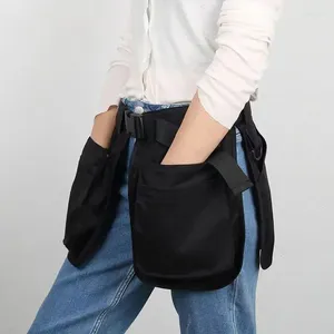 Sacos de cintura 2024 de alta capacidade hip hop esporte saco para mulheres multifuncional techwear estilo cintura destacável avental fanny pack